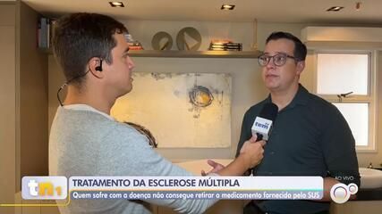 Pacientes com esclerose múltipla no centro-oeste paulista enfrentam falta de medicamento essencial. Reprodução: Globo