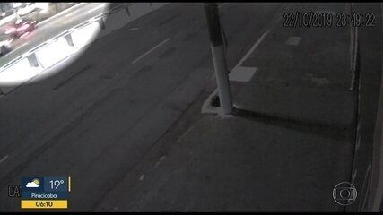 Julgamento de motorista acusado de atropelar e matar motociclista começa em São Paulo. Reprodução: Globo