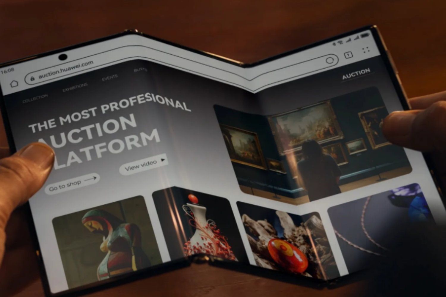 Samsung anuncia lançamento de celular tri-fold até o final do ano. Reprodução: Gizmodo