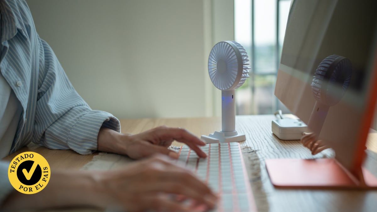 Esvyit é o melhor ventilador USB, ideal para mesa ou uso portátil.; Reprodução: El País