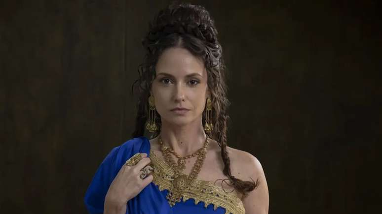Rosanne Mulholland como a Imperatriz Agripina na série 'Paulo, o Apóstolo'. Reprodução: Terra