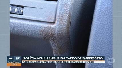 Polícia investiga a morte do empresário Adalberto Amarilio Junior em Interlagos. Reprodução: Globo