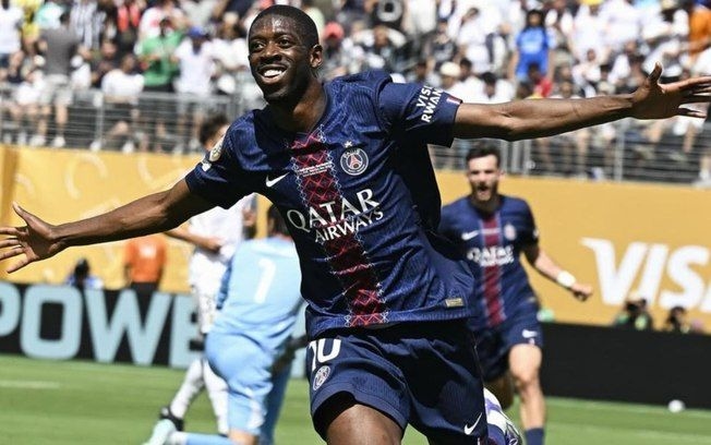 PSG vence Real Madrid por 4 a 0 no Mundial e garante vaga na final. Legenda da imagem. Reprodução: Autor de referência da notícia.