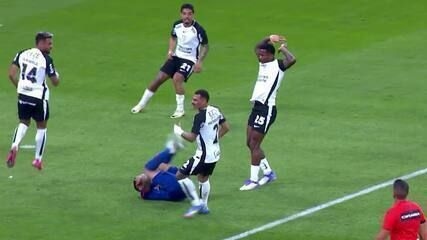 Áudio do VAR divulgado pela CBF mostra análise do pênalti marcado para o Bragantino contra o Corinthians. Reprodução: Globo.