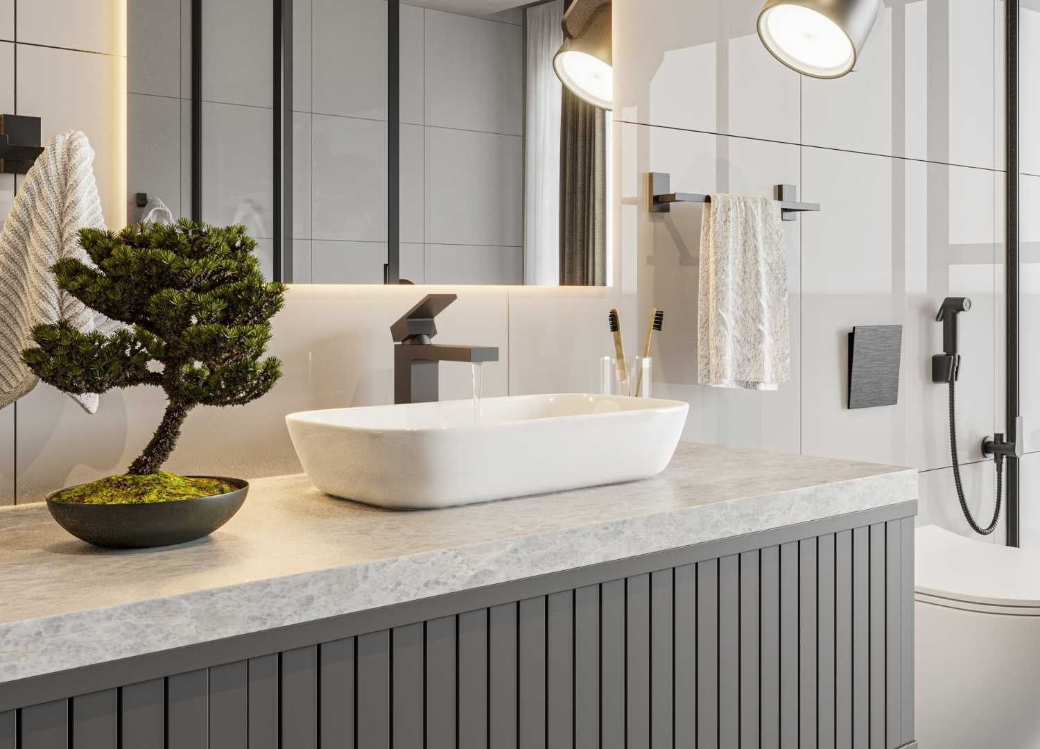 Linha DAX: metais sanitários com acabamento moderno e garantia de 10 anos. Reprodução: Retorno do item 11