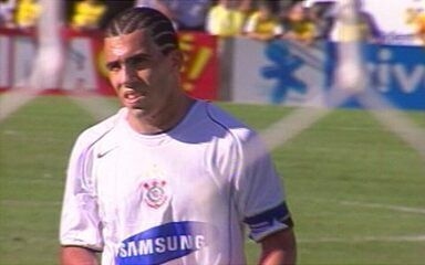 Dyego Coelho, ex-jogador do Corinthians, fala sobre sua trajetória como técnico no São Bento. Reprodução: Globo