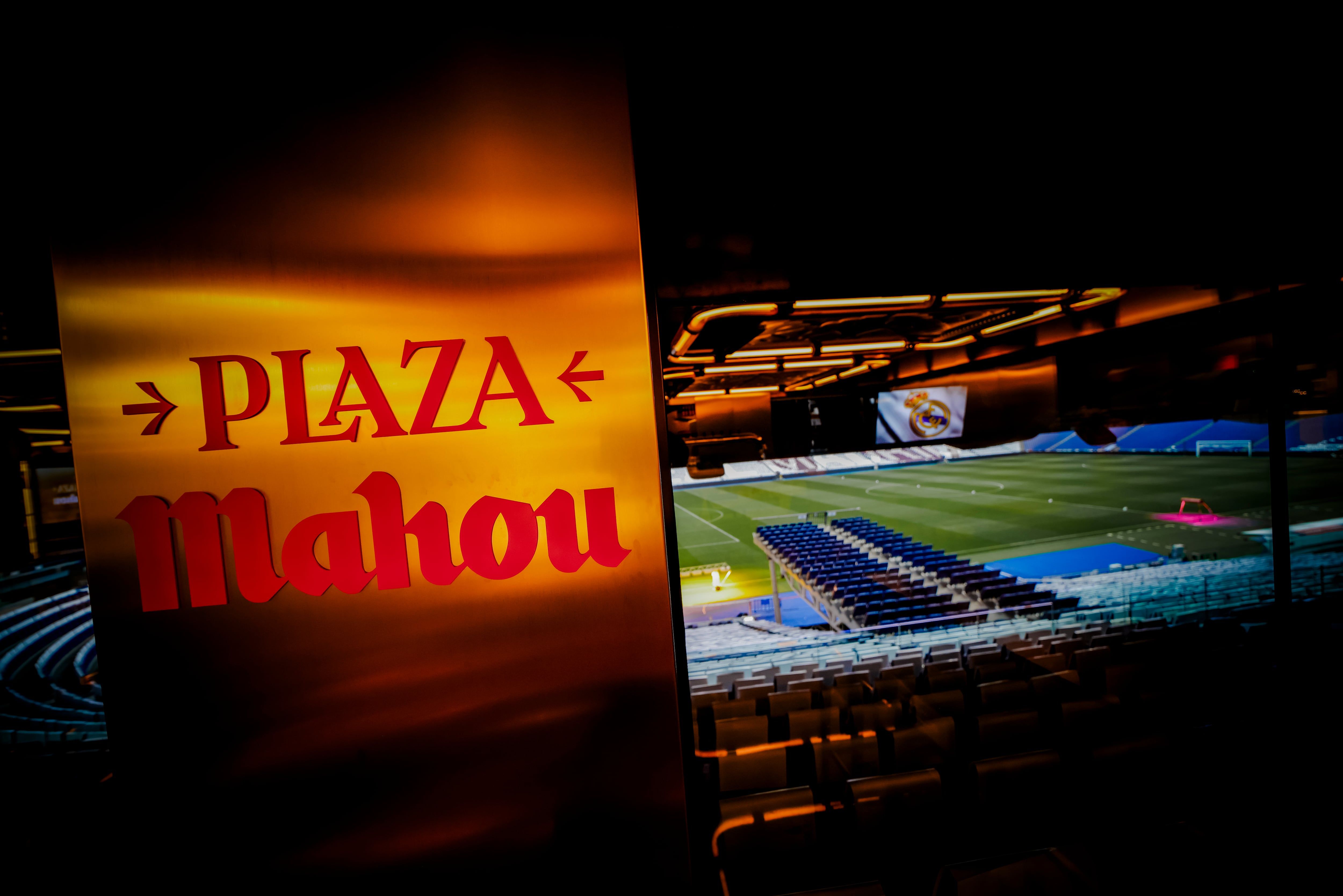 Plaza Mahou, novo espaço de gastronomia e cerveja no estádio Santiago Bernabéu. Reprodução: CINCODIAS