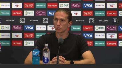 Filipe Luís e Flamengo discutem renovação de contrato após elogios na Copa do Mundo de Clubes. Reprodução: Globo