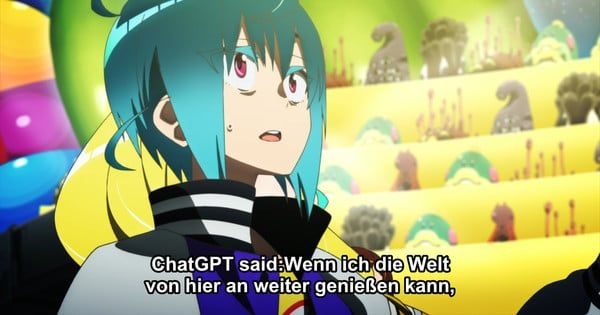 Desenvolvedor apresenta novas atualizações do ChatGPT em evento de tecnologia. Reprodução: Anime News Network