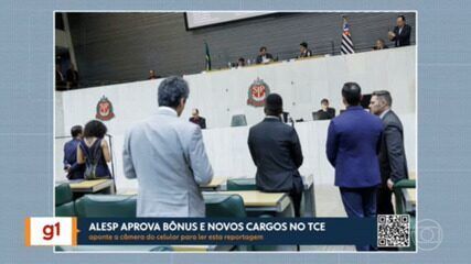 Alesp aprova aumento salarial para o governador e servidores, resultando em impacto significativo nas contas do estado. Reprodução: Globo