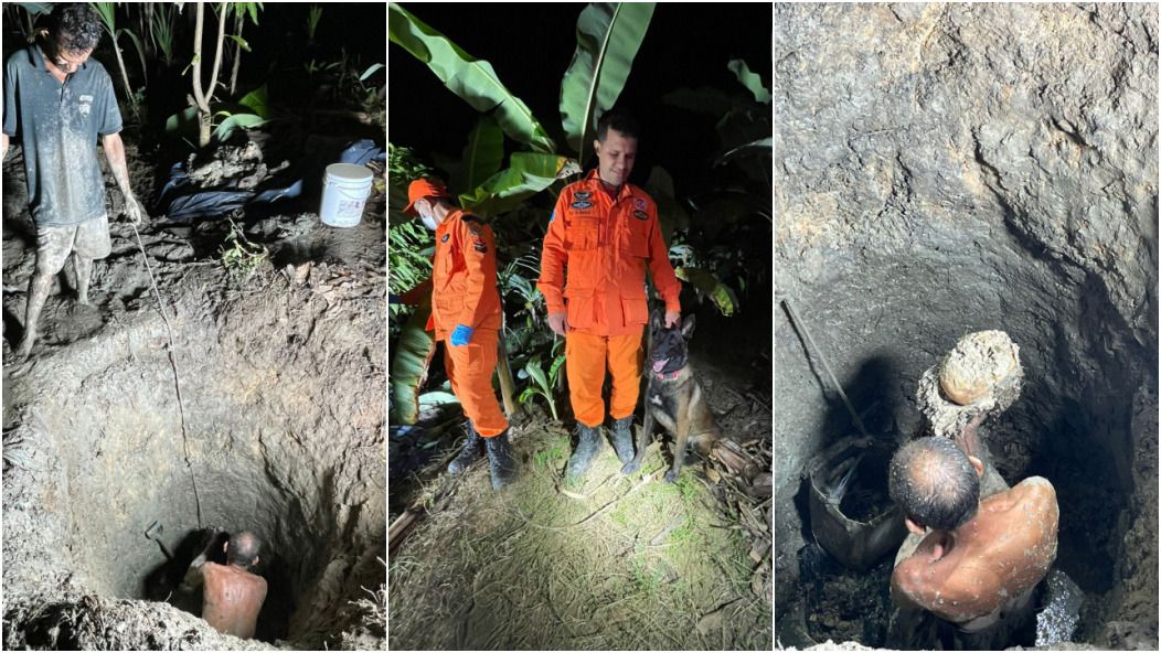 Cão do Corpo de Bombeiros encontra restos mortais de mulher em União dos Palmares. Reprodução: Redação