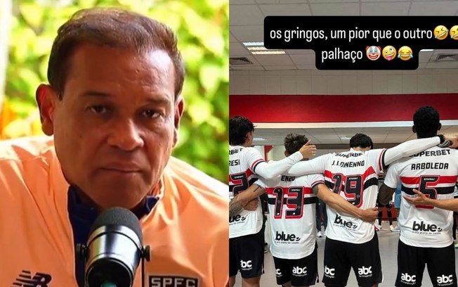 Muller critica Arboleda e cobra títulos pelo São Paulo.; Reprodução: iG Esporte