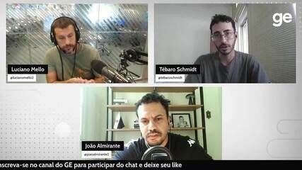 Robert Renan chega ao Rio de Janeiro com a filha para assinatura de contrato com o Vasco. Legenda da imagem. Reprodução: Globo