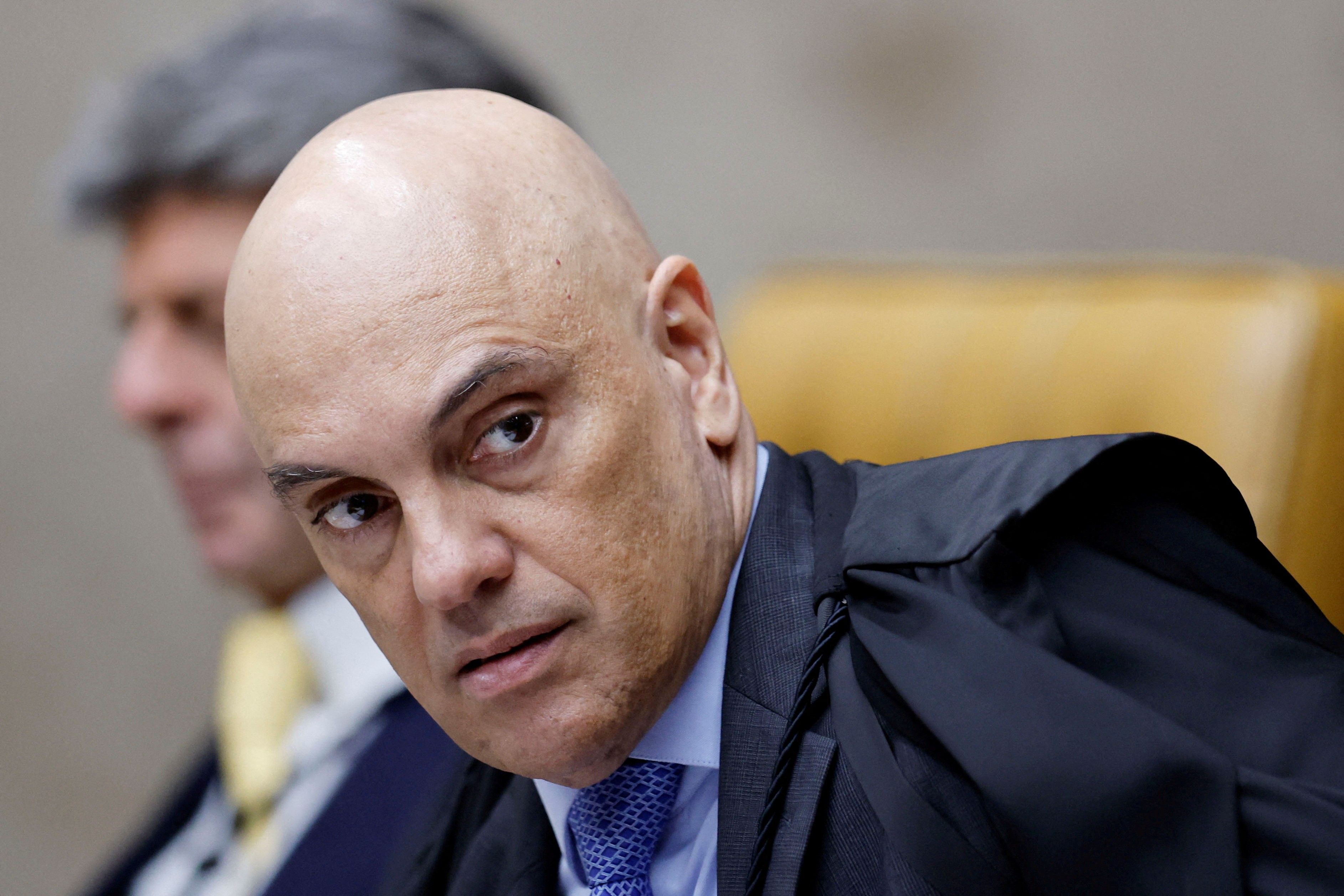 Ministro Alexandre de Moraes defende a soberania do STF e ignora sanções dos EUA durante discurso de abertura do semestre. Legenda da imagem. Reprodução: Adriano Machado/Reuters