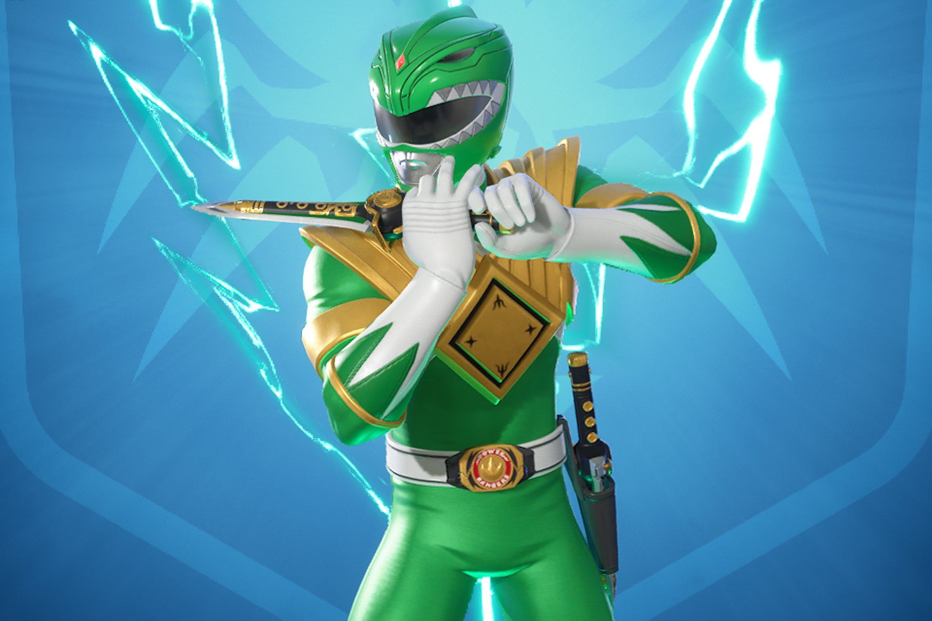 Nova temporada de Fortnite conta com a colaboração dos Power Rangers.; Reprodução: Gizmodo