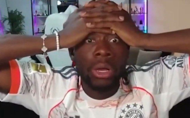 Companheiro de Musiala demonstra desespero após grave lesão do meia durante partida. Reprodução: IGC.