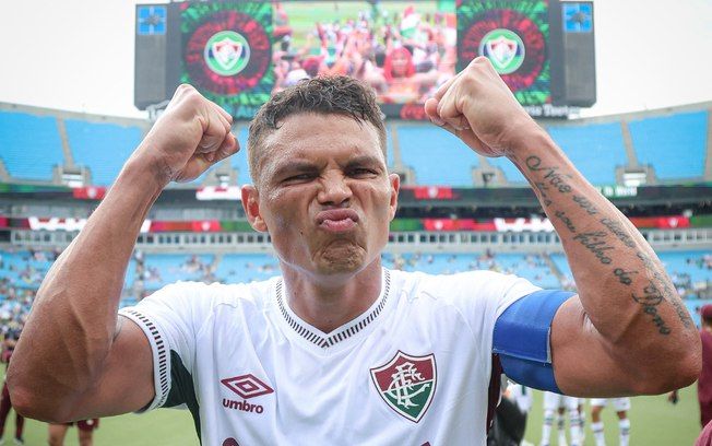 Thiago Silva comemora vitória sobre a Inter de Milão no Mundial de Clubes. Reprodução: Retorno do item 11