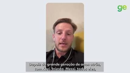 La Liga lidera o aproveitamento de jovens formados na base. Legenda da imagem. Reprodução: Retorno do item 11