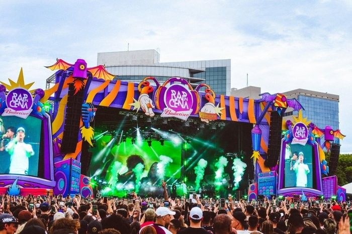 Rap in Cena chega à 10ª edição em Porto Alegre, 18 e 19 de outubro, com grandes nomes. Legenda da imagem. Reprodução: Retorno do item 11