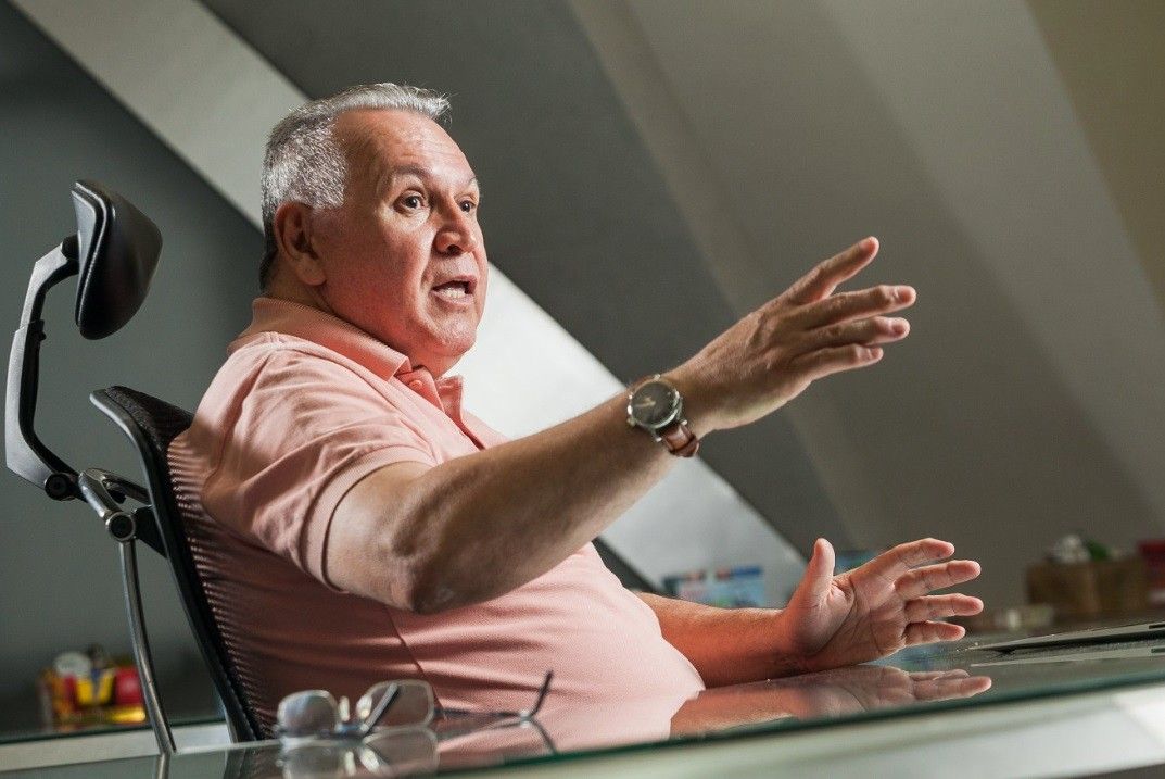 Sidney Oliveira, fundador da Ultrafarma, é mantido preso após operação do MP contra fraudes de ICMS. Legenda da imagem. Reprodução: Globo