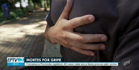 Região de Campinas intensifica vacinação contra a gripe após mais 13 mortes registradas. Reprodução: Globo