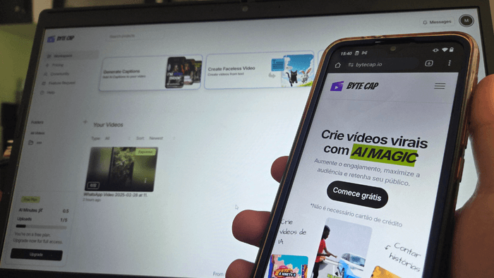 Como utilizar o ByteCap para edição de vídeos com IA