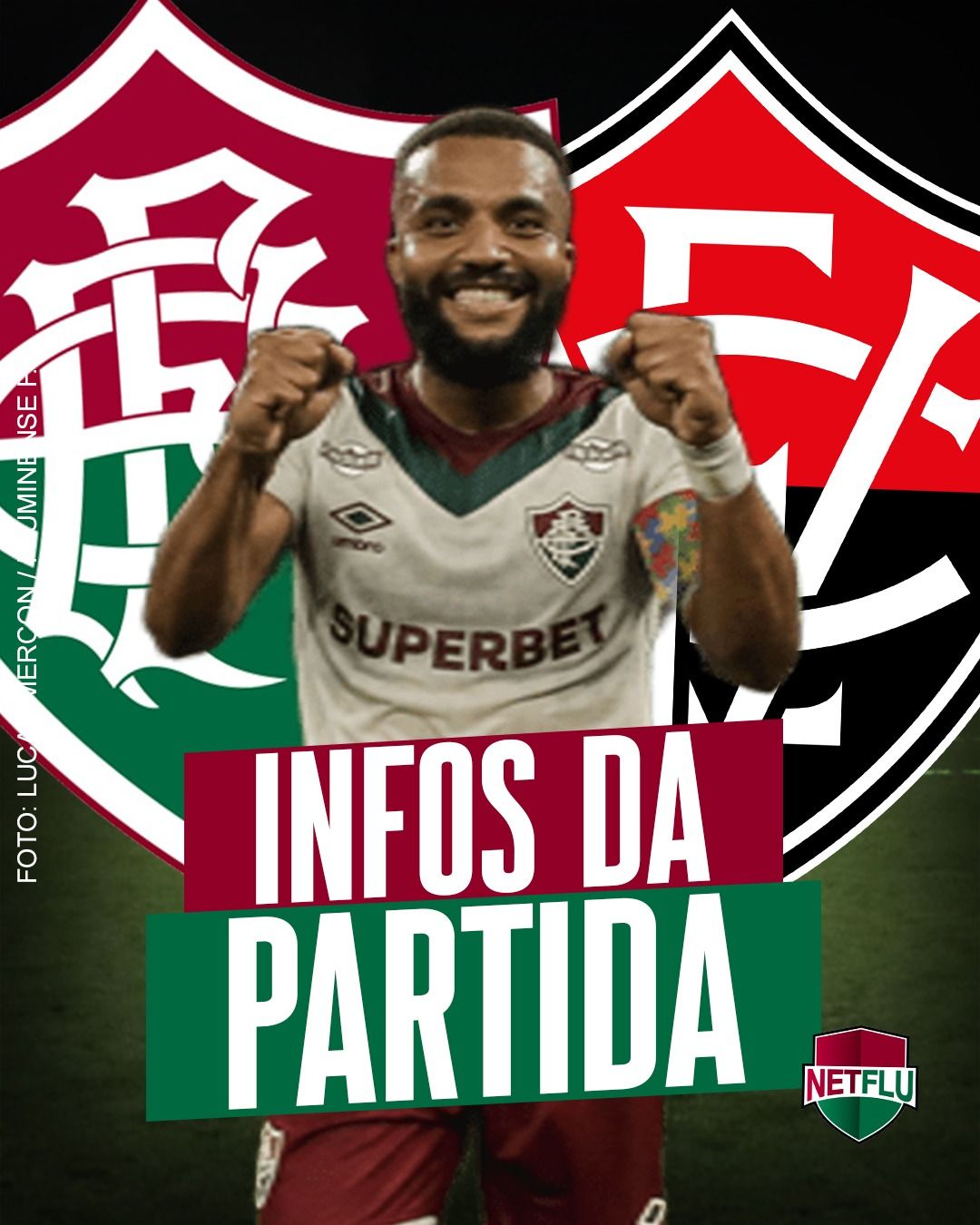 Torcedores se preparam para o confronto entre Fluminense e Vitória no Maracanã. Reprodução: Netflu