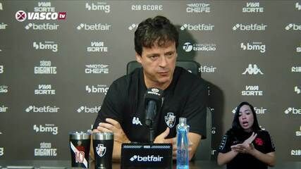 Fernando Diniz comenta desfalque de Coutinho e acredita na classificação na Sul-Americana.; Reprodução: Globo