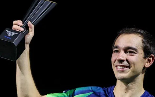 Hugo Calderano conquista seu terceiro título consecutivo em emocionante final contra Benedikt Duda.; Reprodução: Abelardo Mendes Jr/CalderanoTM