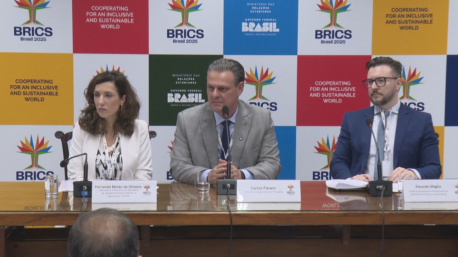 Ministro da Agricultura destaca o potencial de venda de 1,6 mil produtos para o bloco Brics. Reprodução: Globo