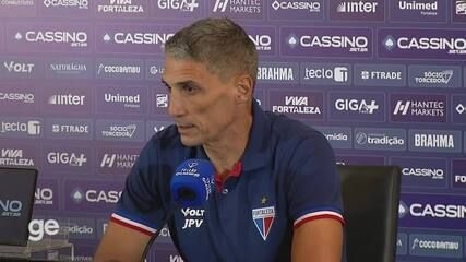Vojvoda é demitido do Fortaleza após sequência de derrotas e declarações na coletiva. Reprodução: Globo