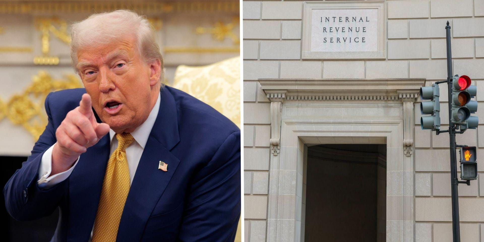 Donald Trump enfrenta alta rotatividade na liderança do IRS, com seis comissários em apenas sete meses. Legenda da imagem. Reprodução: Business Insider