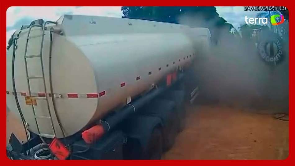 Explosão de Pneu em Goiás Arremessa Borracheiro e Choca