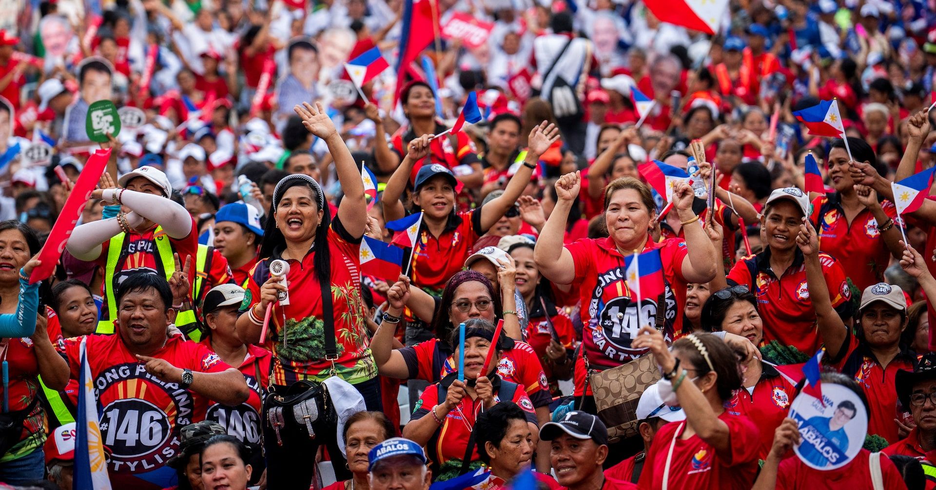 Em meio às eleições nas Filipinas, a influência da China se destaca em comícios e audiências. Reprodução: Reuters