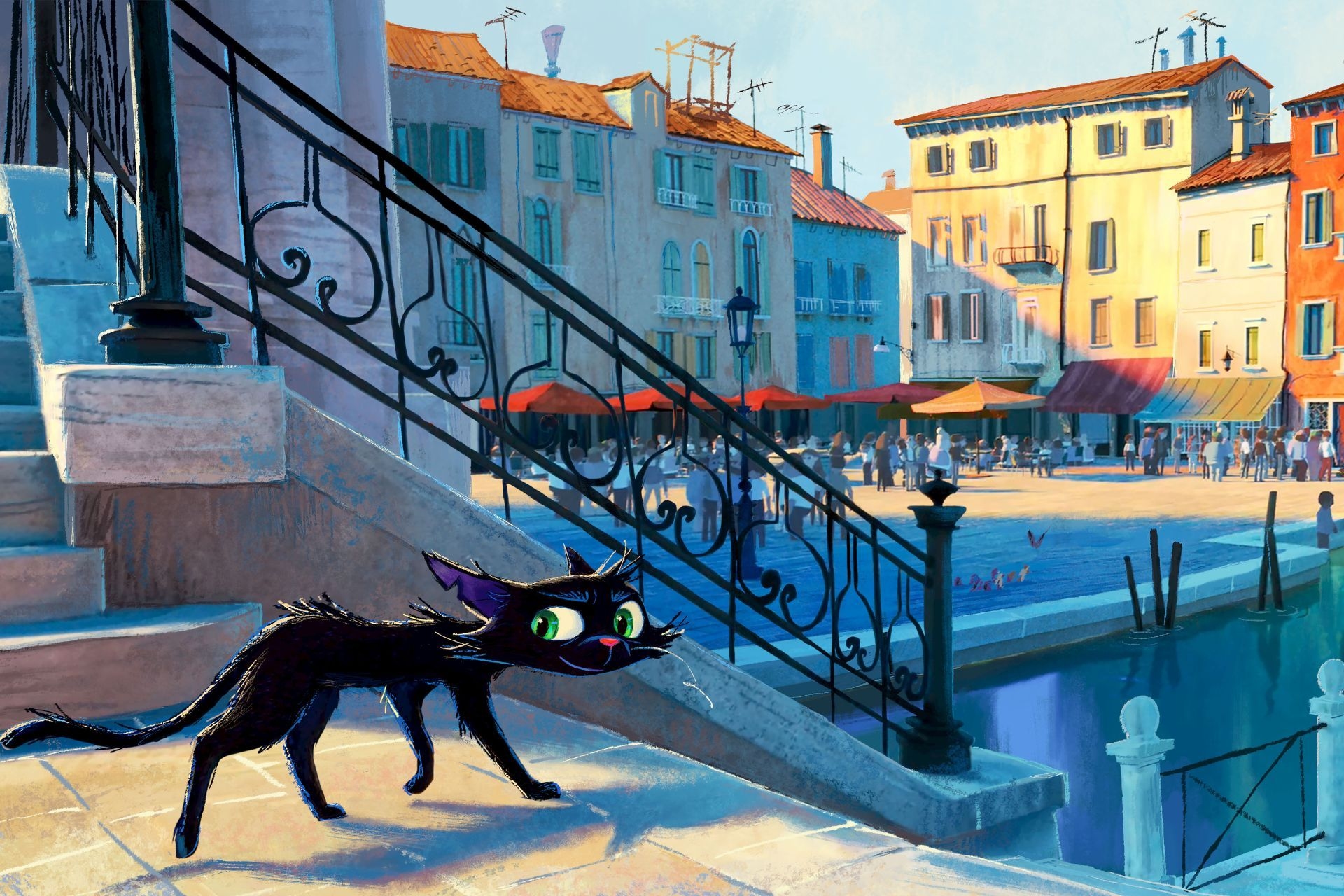 Gatto, novo filme da Pixar, apresenta um gato italiano e estreia no verão de 2027.; Legenda da imagem. Reprodução: Gizmodo