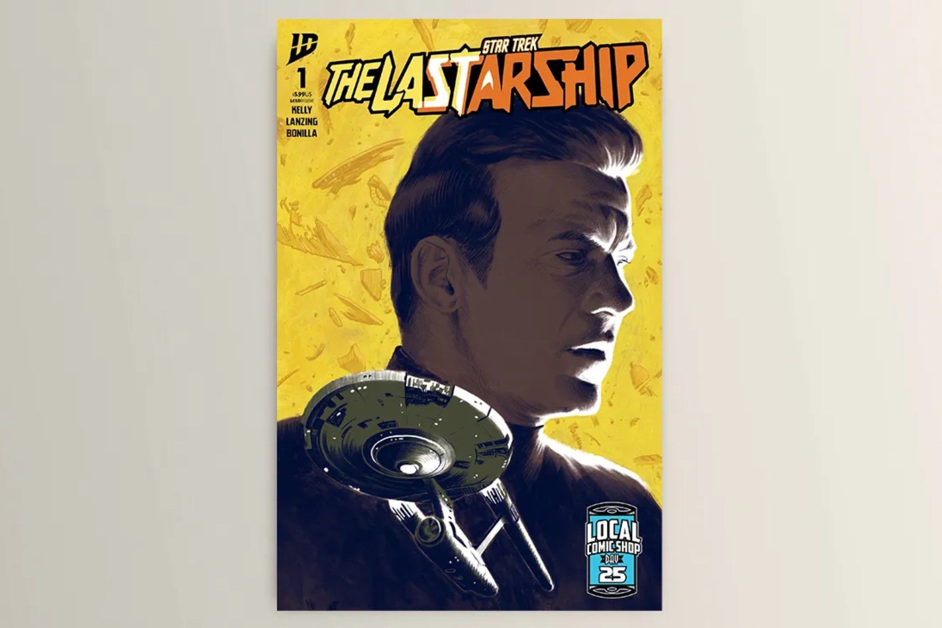 Kirk retorna em 'Star Trek: The Last Starship' para enfrentar uma crise do futuro. Legenda da imagem. Reprodução: Hollywood Reporter