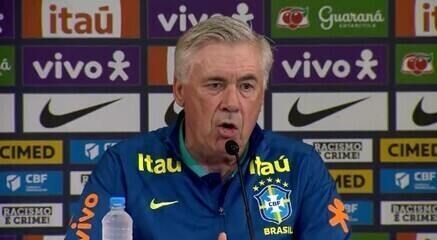 Ancelotti discute com Gerson proposta do Zenit e impacto na seleção brasileira. Reprodução: Globo