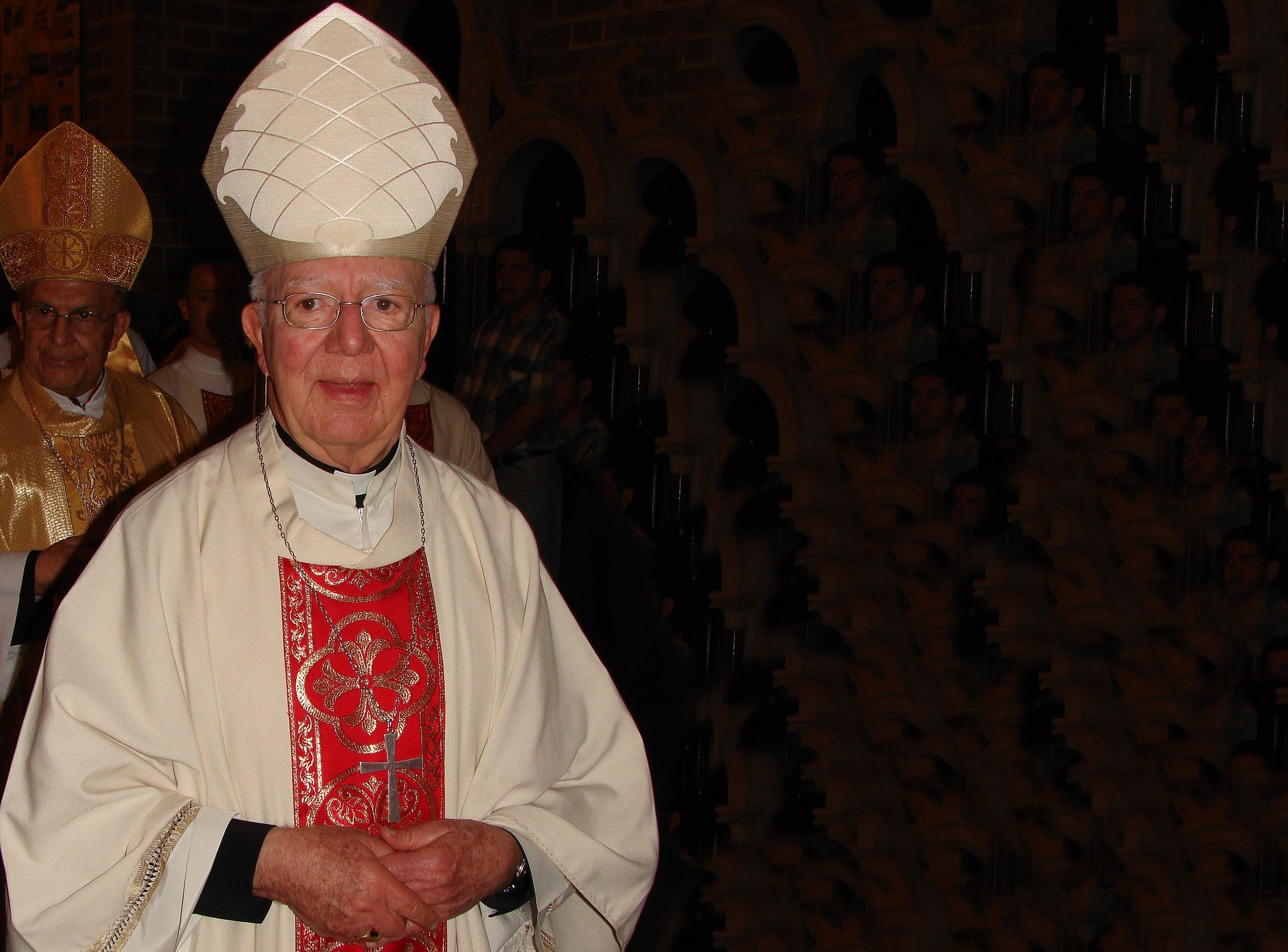 O falecido cardeal Pedro Rubiano, acusado de abusos sexuais na Colômbia.. Reprodução: Elpais