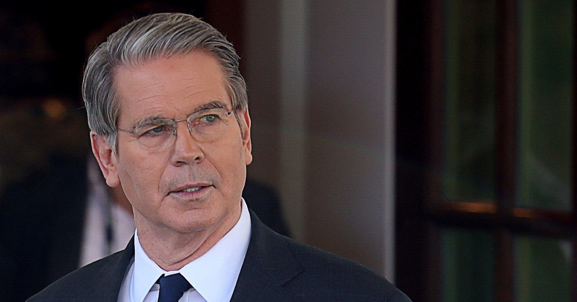 Secretário do Tesouro dos EUA, Scott Bessent, fala sobre a pausa em tarifas anunciada por Trump. Reprodução: Reuters