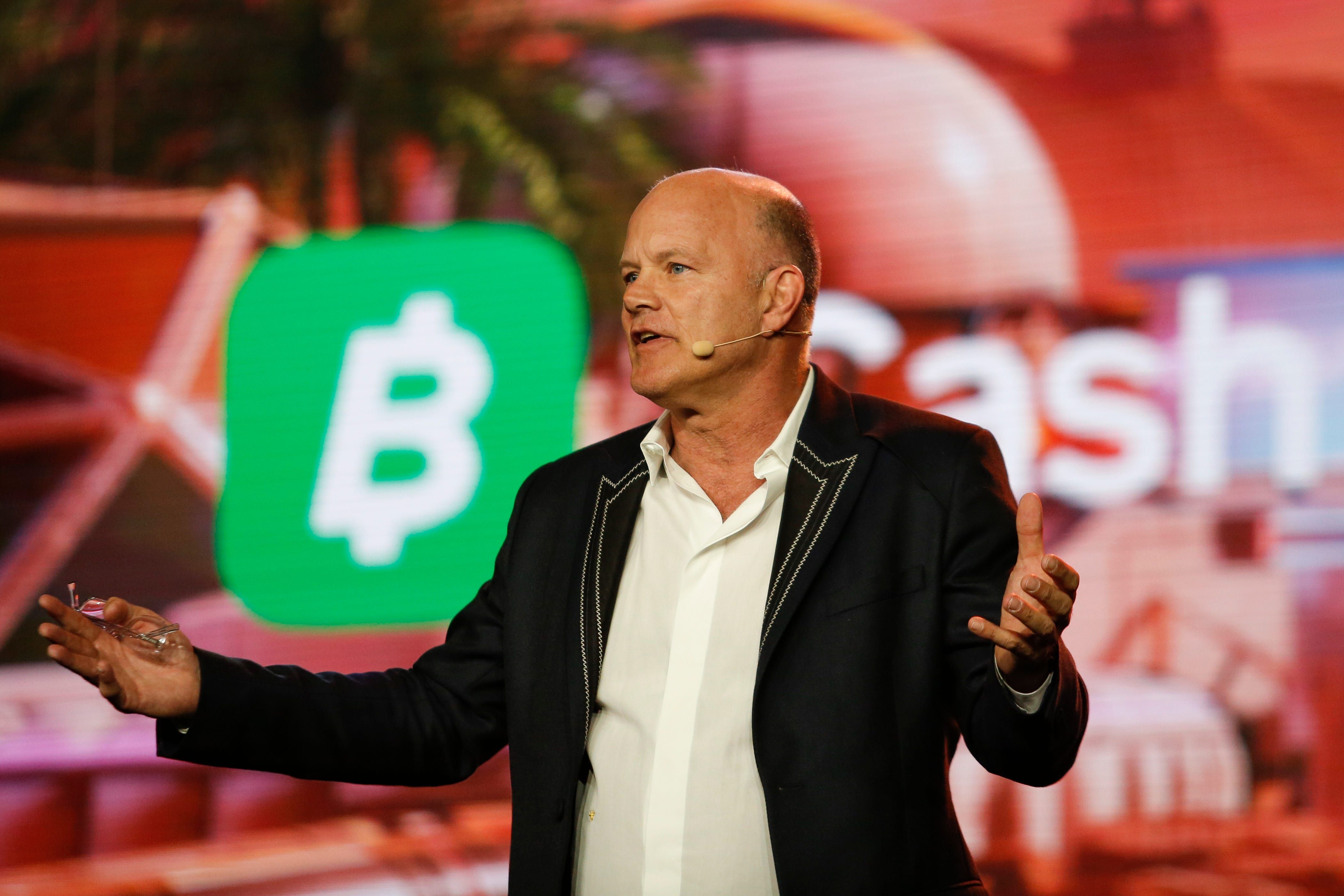 Mike Novogratz discute o futuro das criptomoedas durante conferência em Miami.; Legenda da imagem. Reprodução: Business Insider