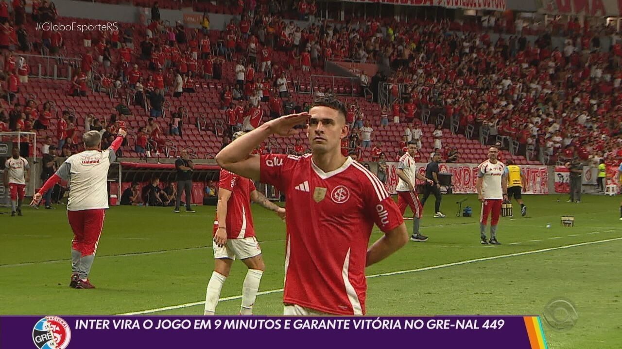 Inter calcula prejuízo do Gre-Nal, destacando a situação financeira do clube. Reprodução: Ge