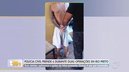Polícia Civil realiza operações e prende seis suspeitos em São José do Rio Preto. Reprodução: Globo