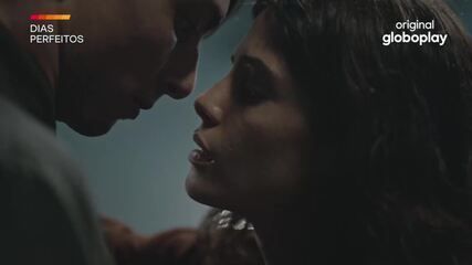 Fabiula Nascimento retorna ao set de 'Dias Perfeitos' após ser mãe de gêmeos. Reprodução: Globo