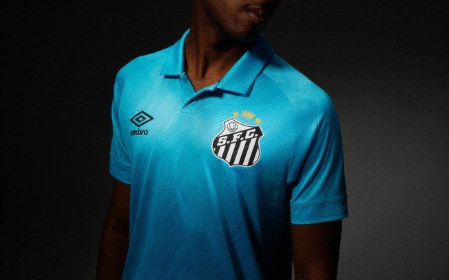 Santos apresenta nova camisa azul em homenagem a Neymar. Reprodução: iG Esporte
