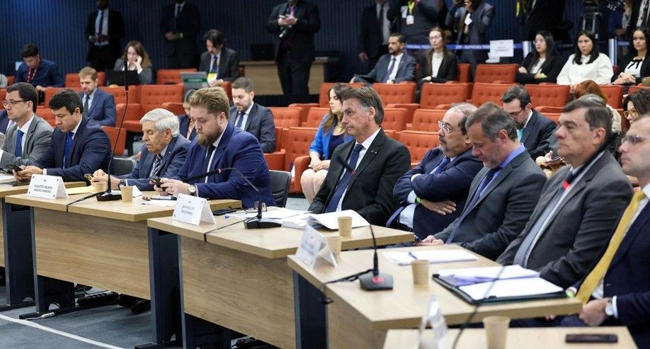 Plenário do STF retoma julgamento do 'núcleo crucial' contra Bolsonaro. Legenda da imagem. Reprodução: O Globo