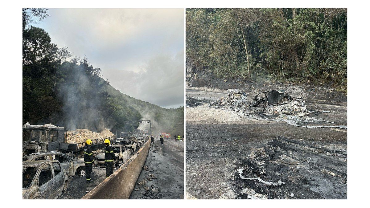 Equipes técnicas investigam acidente de trânsito para elaboração de Laudo Pericial. Reprodução: iG