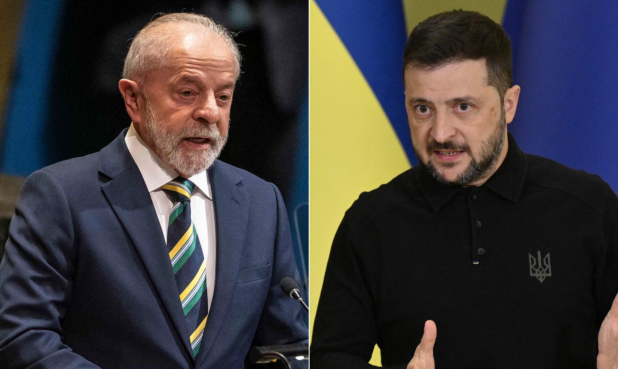 Lula diz que situação está dada na Ucrânia e sugere Zelensky aceitar a perda de território.. Reprodução: Oglobo