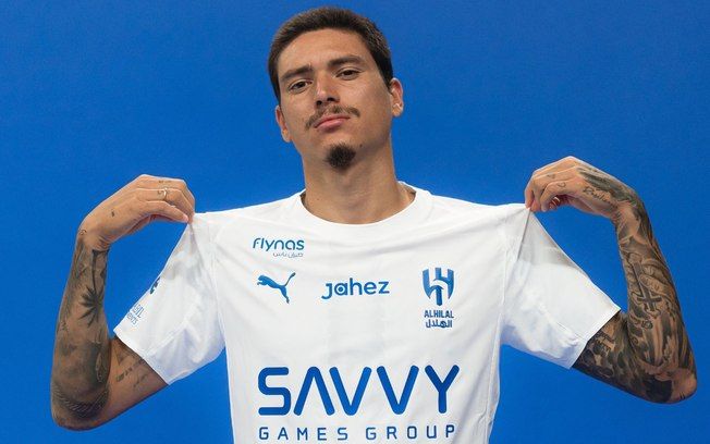 Darwin Núñez é anunciado como novo reforço do Al-Hilal por 53 milhões de euros. Legenda da imagem. Reprodução: iG Esporte
