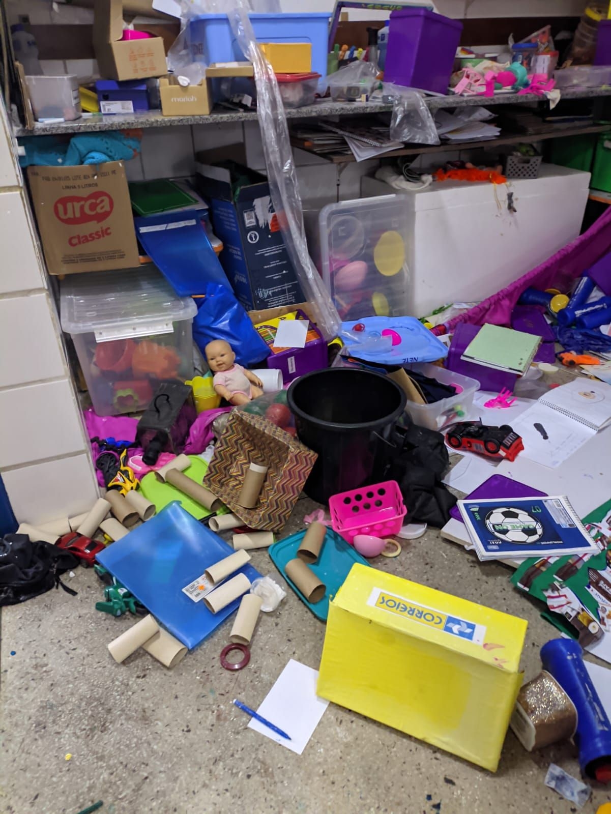 CMEI de Maceió foi alvo de invasão e vandalismo durante a madrugada. Reprodução: Redação