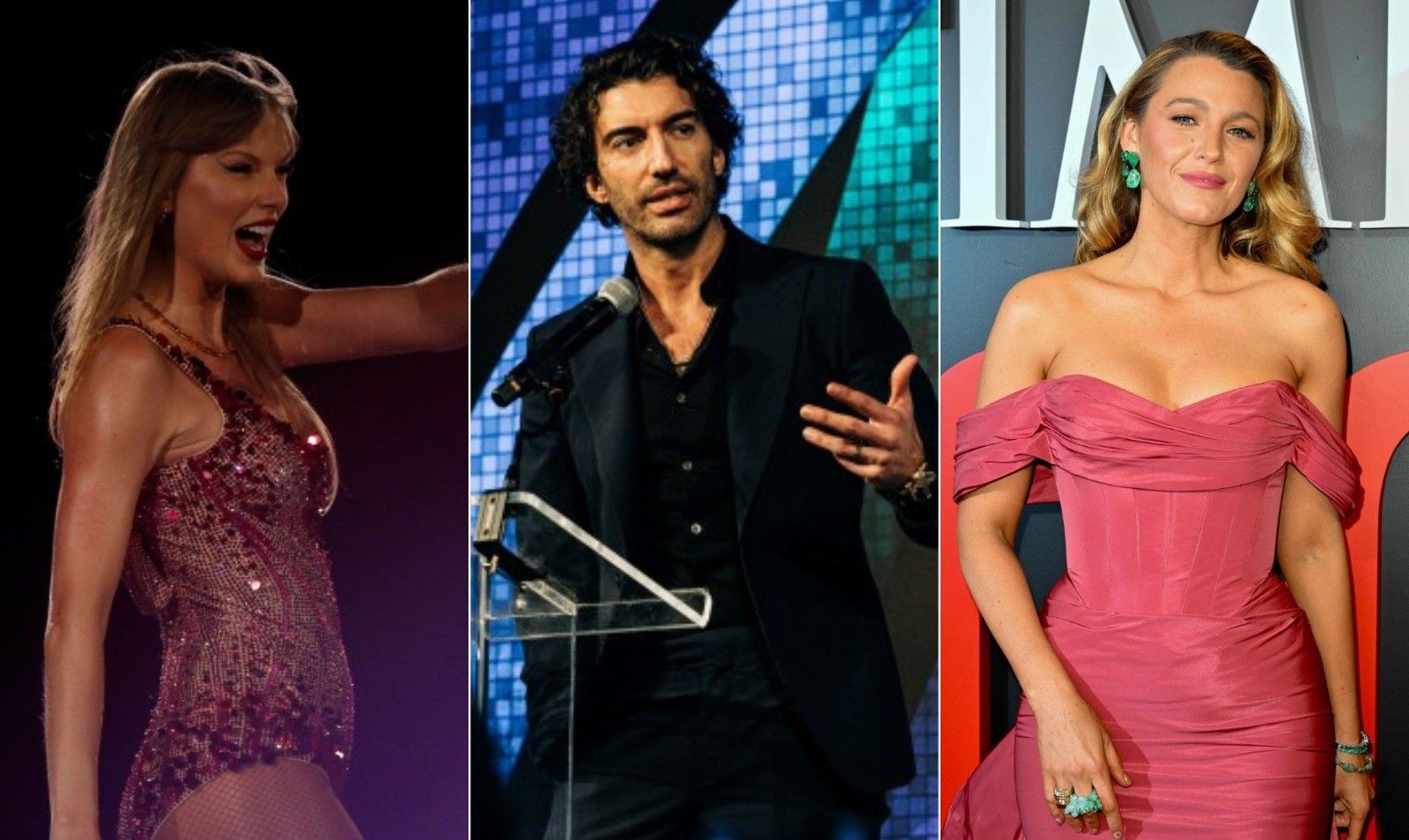 Taylor Swift intimada a depor em disputa judicial entre Blake Lively e Justin Baldoni. Reprodução: Globo